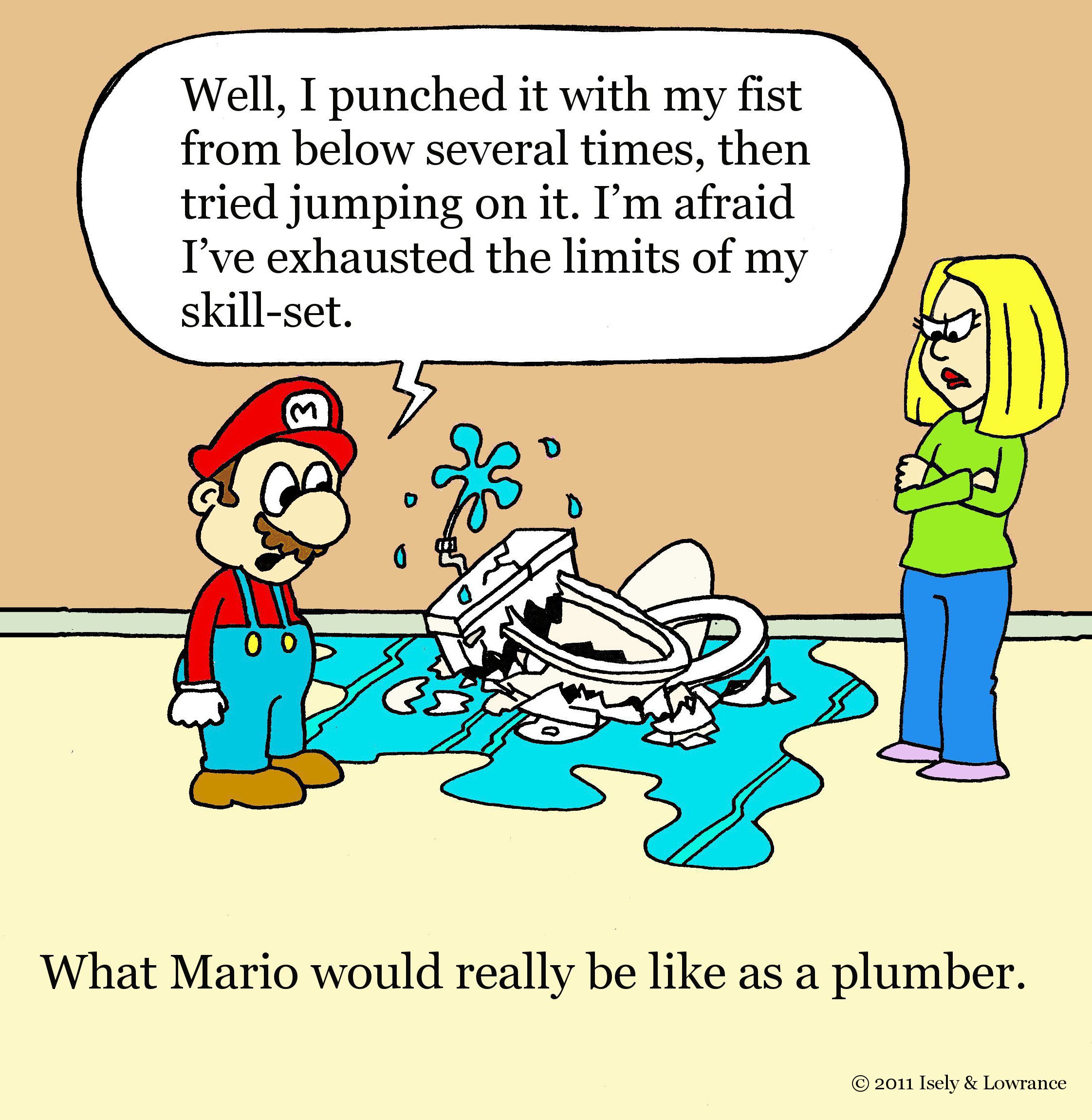 If Mario Was Really A Plumber Plumbers In Pickering And Durham Region Emergency Plumbers
