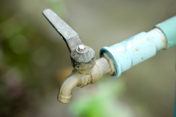 Clean the outdoor faucet regularly